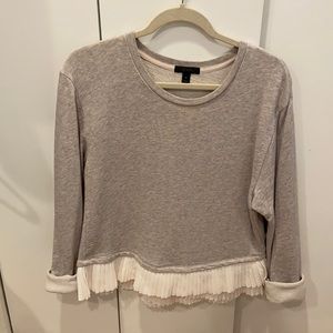 JCrew Ruffled bottom sweater